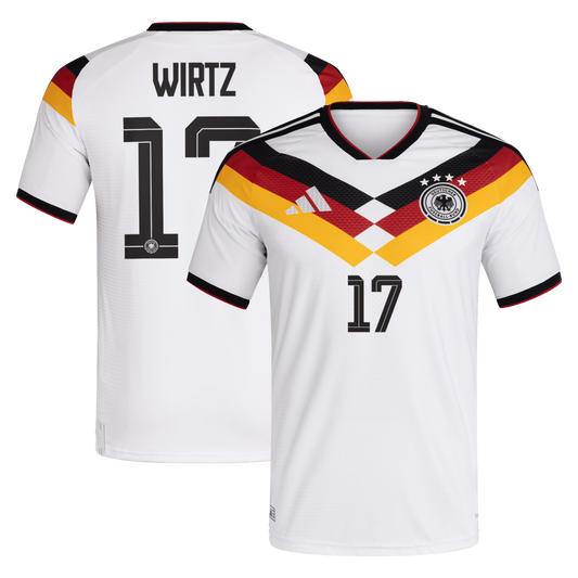 2026 Gadidas Germany National Team 2026 Home Player Edition Jersey – Florian Wirtz #17 – White/Black/Goldermany Home Player Jersey #17 - White (Florian Wirtz)