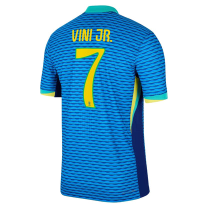Vini Jr. Brazil National Team 2024 Away Soccer Shirt - Blue